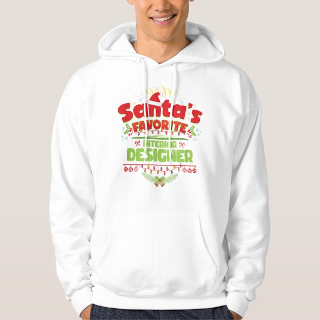 Funny Santa Xmas Gift, Christmas Gift Hoodie (Front)