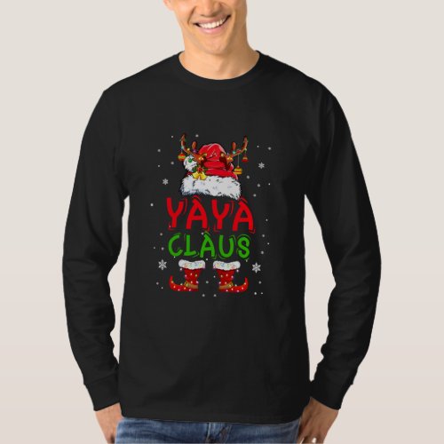 Funny Santa Yaya Claus Christmas Family Gifts  T_Shirt