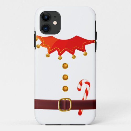 Funny Santas Elf Costume Gift for Xmas Lovers iPhone 11 Case