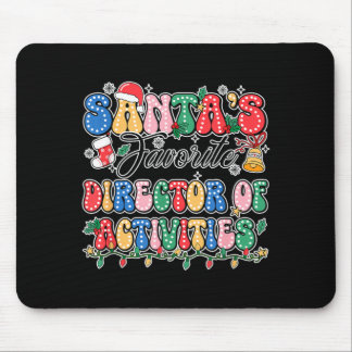 Funny Santas Favorite Director Of Activities Mouse Pad