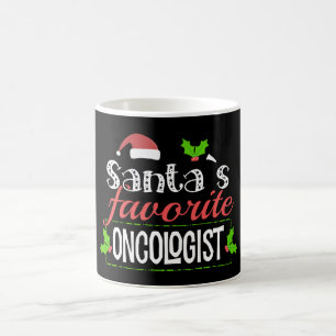 Funny Santa's Favorite Oncologist Christmas Gift Coffee Mug