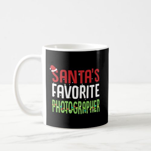Funny SantaS Favorite Photographer Christmas Gift Coffee Mug