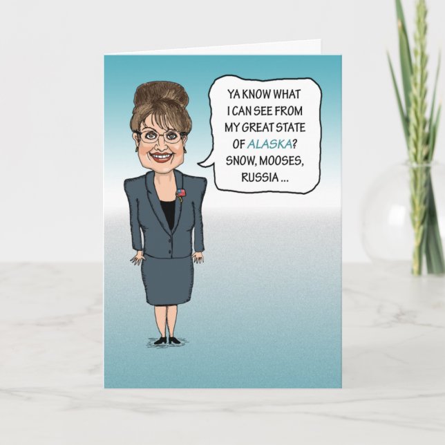 Funny Sarah Palin Birthday Card (Front)