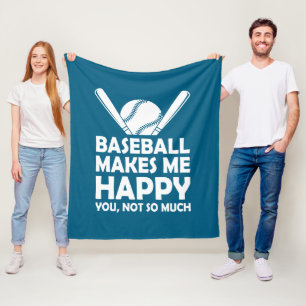 Funny sarcasm Baseball lovers word art  Fleece Blanket
