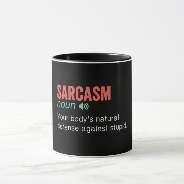 Funny Sarcasm Definition Mug (Center)