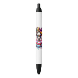 Funny sarcasm donut care skeleton pen