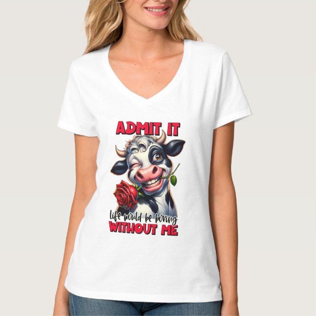 Funny sarcasm duck word art T-Shirt (Front)