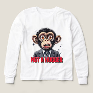 Funny sarcasm hugger monkey word art Tri-Blend shirts