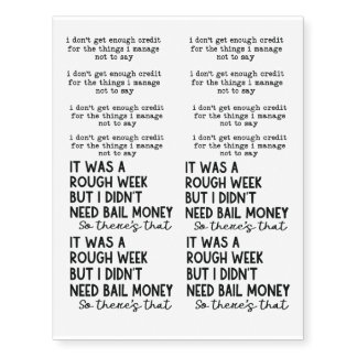 funny sarcasm quotes temporary tattoos