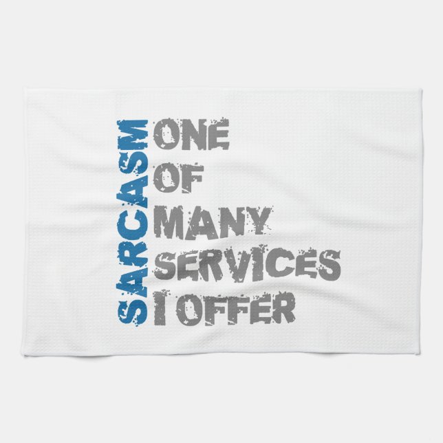 Funny Sarcasm Towel (Horizontal)