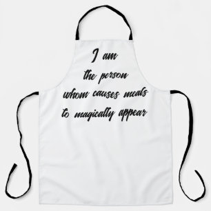 Funny sarcasm typography quote kitchen humor  apron