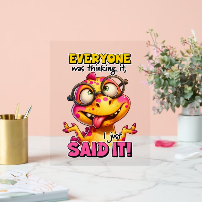 Funny sarcasm word art  acrylic sign (Wedding)