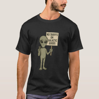 Funny Sarcastic Alien Resist Alien Protest Against T-Shirt