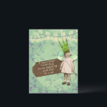 Funny Sarcastic Altered Art Vintage Birthday Girl  Postcard<br><div class="desc">Funny, snarky vintage altered art style birthday greeting has cute little girl with crown and sceptre, and text on front that reads "I hope your birthday is as amazing and fun as i am." Back of card has customizable text that reads "Good luck with that." Perfect for parent's birthday, best...</div>