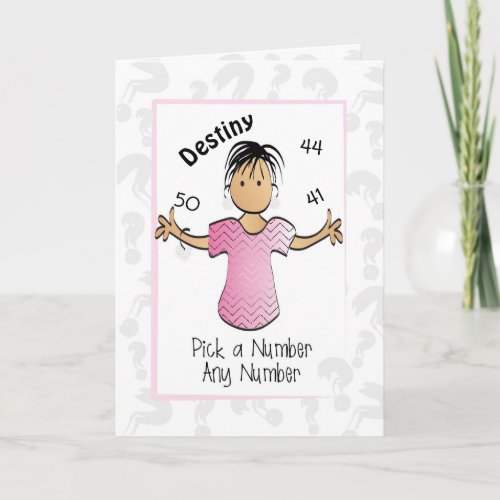 Funny Sarcastic and Classy Birthday Card for Her