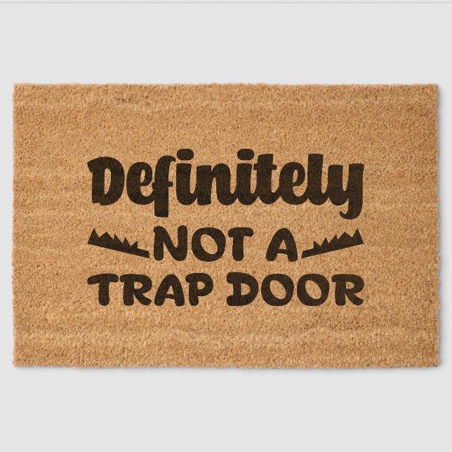 Funny, Sarcastic, and Witty  Fiber Doormat (Front)