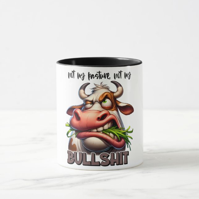 Funny/Sarcastic Animal Sayings/Cow Mug (Center)