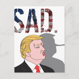 Funny sarcastic anti President Donald Trump Postcard