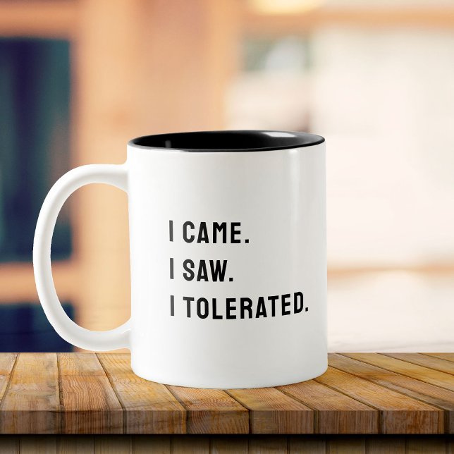 Funny Sarcastic Back to Work Office Two-Tone Coffee Mug (Creator Uploaded)