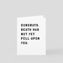 Funny Sarcastic Birthday Card