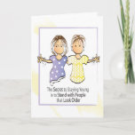 Funny Sarcastic Birthday Card for Friend or Sister<br><div class="desc">Want a cute card for that special friend or family member that enjoys a good laugh?  Personalize this card for her</div>