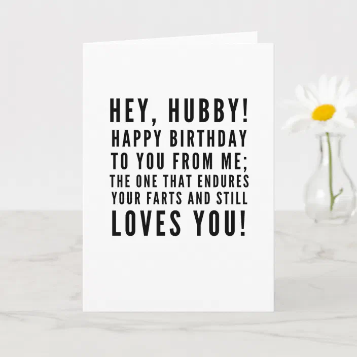 Funny Sarcastic Birthday Wishes For Husband Card Zazzle Com