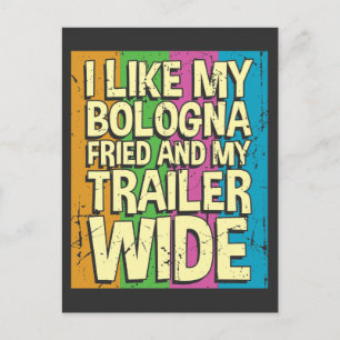 Funny Sarcastic Camper - Redneck Camping Postcard
