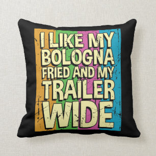 Funny Sarcastic Camper - Redneck Camping Throw Pillow