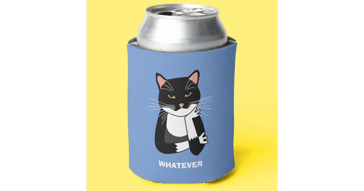 Funny Beer Koozie, I Identify As A Water, Black Can Cooler