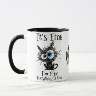 Funny Sarcastic Cat Coworkers M Mug
