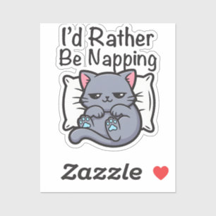 Funny Sarcastic Cat Lover Sticker
