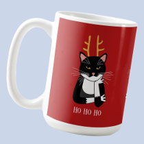 Funny Sarcastic Christmas Cat Coffee Mug