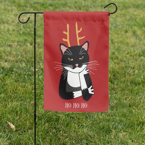 Funny Sarcastic Christmas Cat Garden Flag