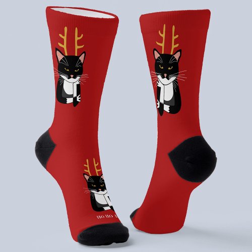 Funny Sarcastic Christmas Cat Socks