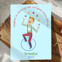 Funny Sarcastic Circus Juggler Holiday Coworker