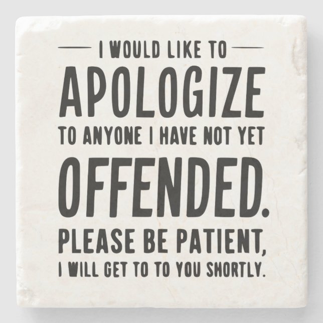 funny sarcastic coaster (Front)