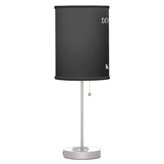 Funny sarcastic cute cool  table lamp (Left)