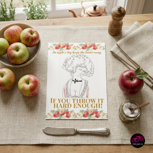 Funny Sarcastic Doctor Quote Apple A Day Postcard