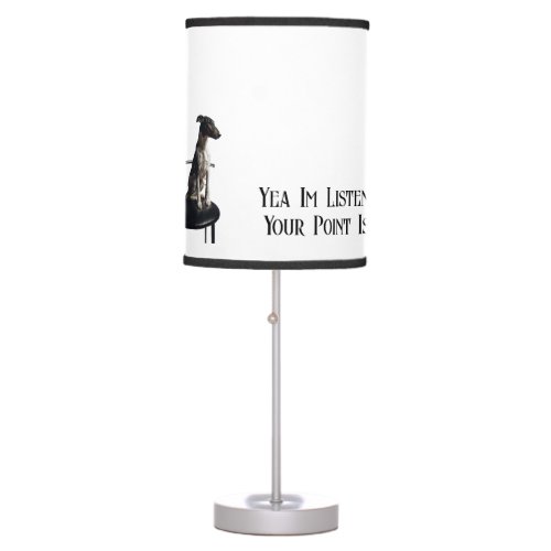 funny sarcastic dog lamp