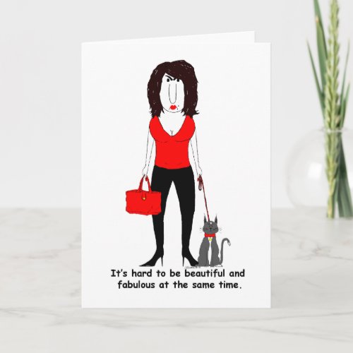 Funny Sarcastic for Sisters and Friends Greeting Card