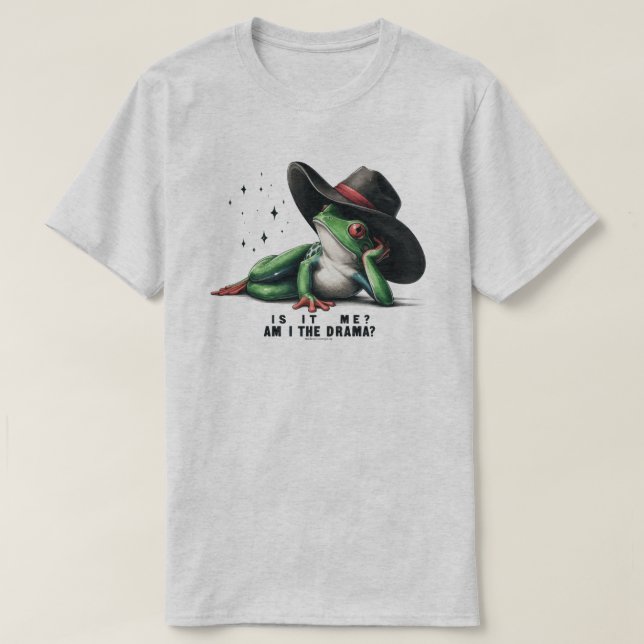Funny & Sarcastic Frog Quote Graphic T-Shirt (Design Front)