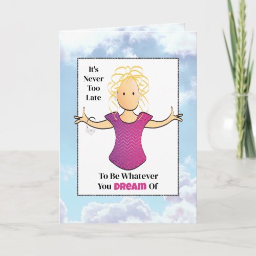 Funny Sarcastic Fun Cartoon for Her Birthday  Card