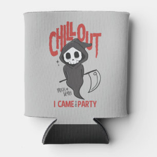 Funny Sarcastic GrimReaper Halloween Party Can Cooler