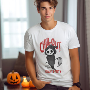Funny Sarcastic GrimReaper Halloween Party Costume T-Shirt