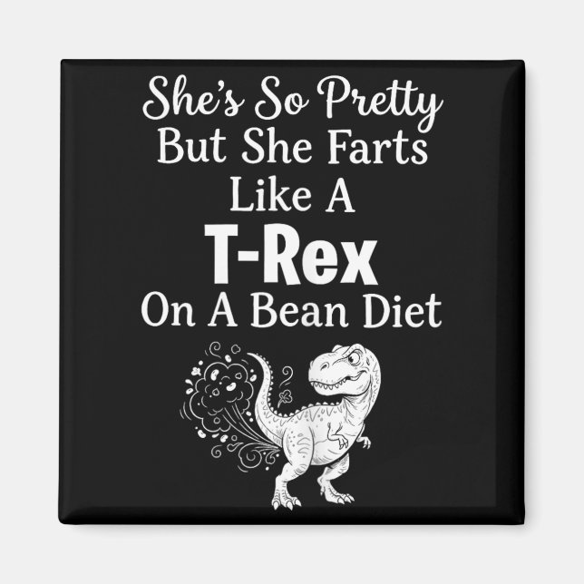 Funny Sarcastic Humor Saurus Quote Magnet (Front)