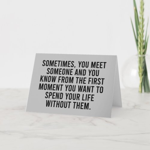 Funny Sarcastic Introvert Humor Saying Card