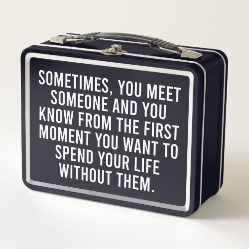 Funny Sarcastic Introvert Humor Saying Metal Lunch Box
