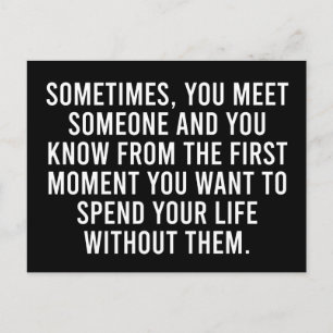 Funny Sarcastic Introvert Humor Saying Postcard