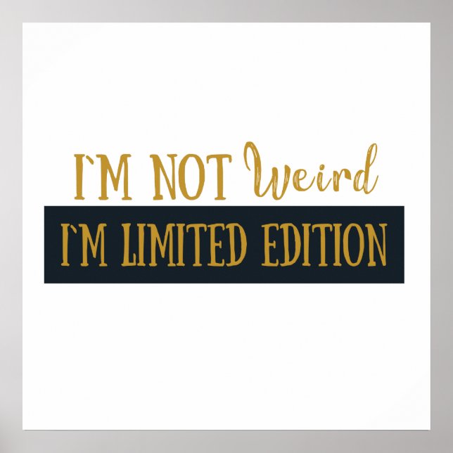 Funny sarcastic introvert quotes poster (Front)