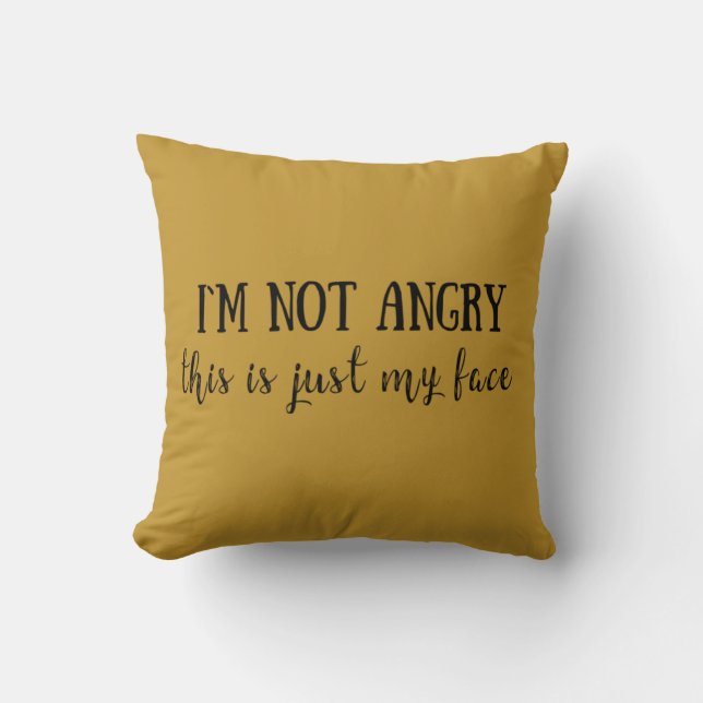 Funny sarcastic introvert quotes throw pillow (Front)